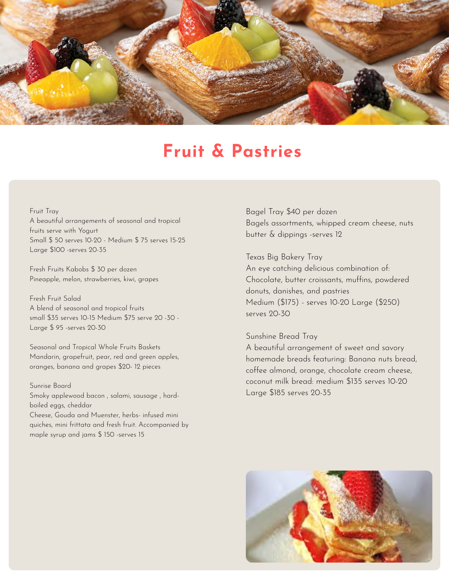 Fruit & Pastries