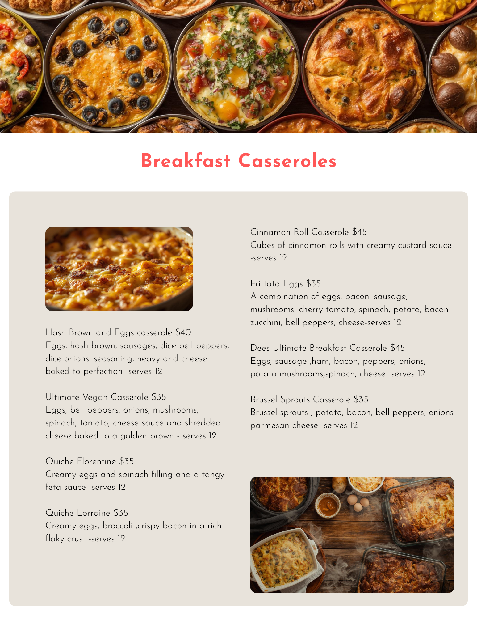 Breakfast Casseroles