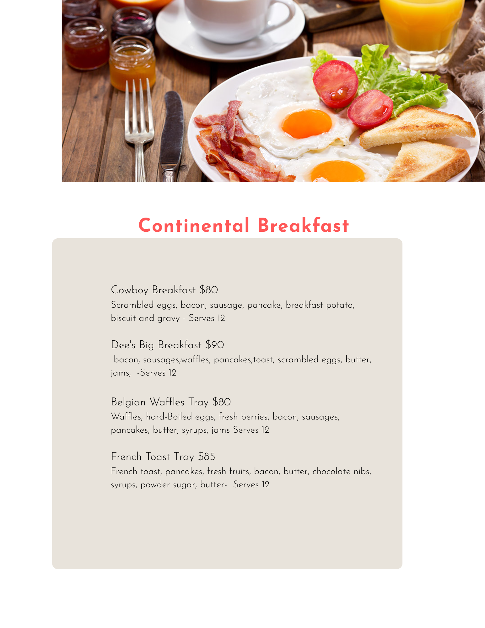 Continental Breakfast