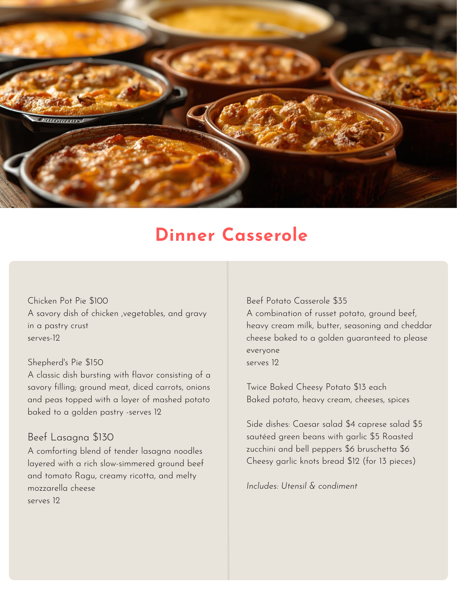 Dinner Casseroles
