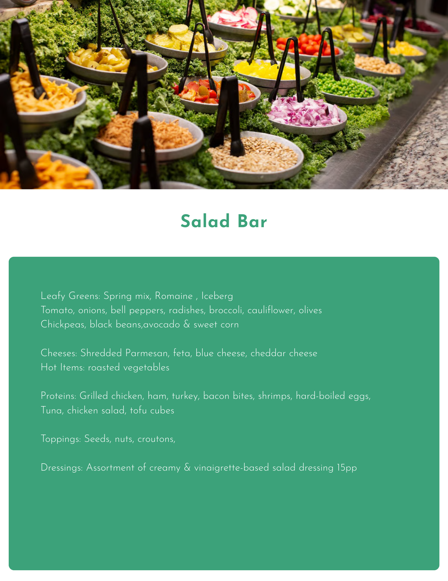 Salad Bar