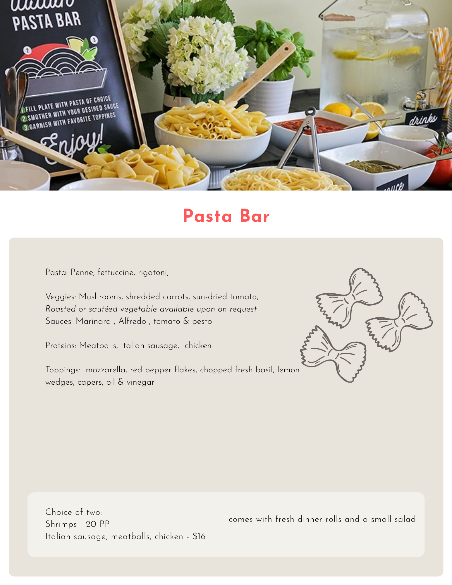 Pasta Bar